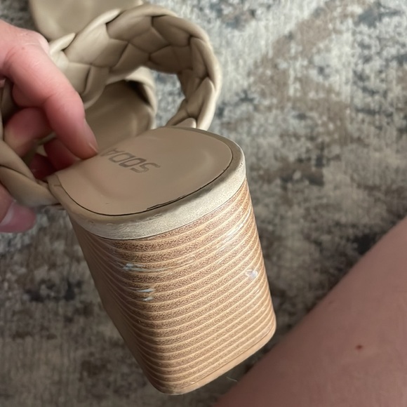 Tan Braided Strap Heels - Picture 5 of 5